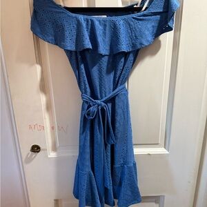 BCBGeneration One-Shoulder Blue Dress